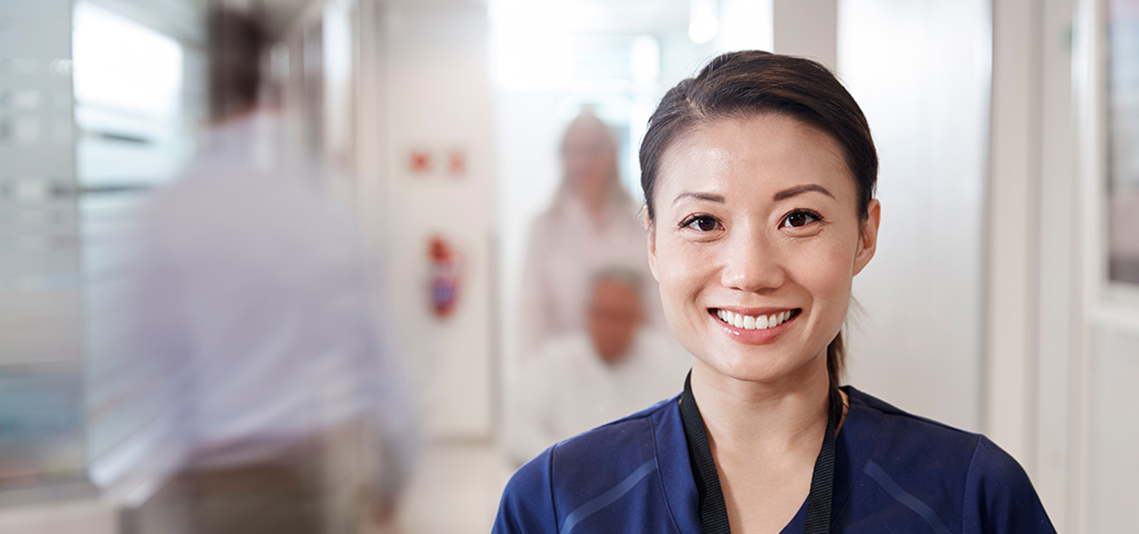 Photo of nurse smiling